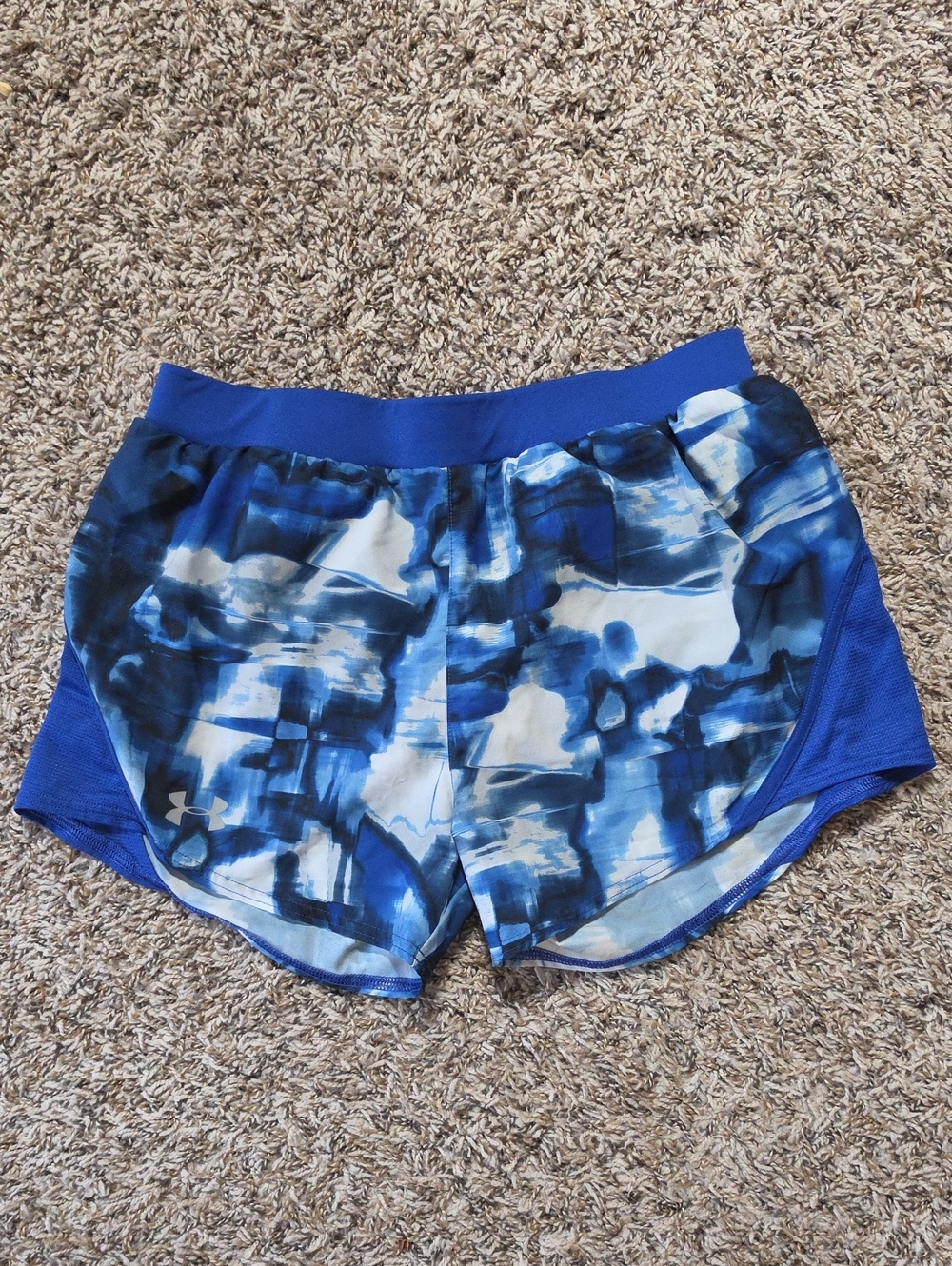 Under Armour Women’s Blue Abstract Print Swim Hybrids